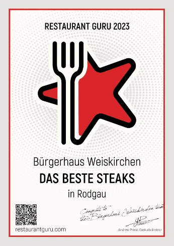 Award Restaurant Bürgerhaus Weiskirchen